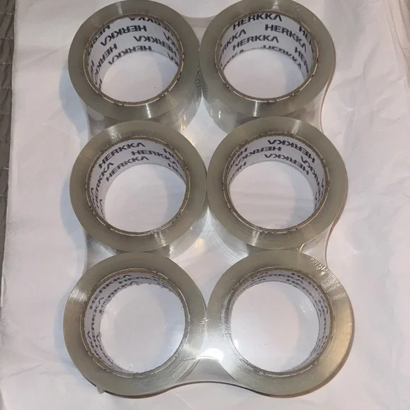 6 Rolls Heavy Duty Clear Packaging Tape for Shipping 2” Wide, 65 Yards p/roll - Picture 1 of 3